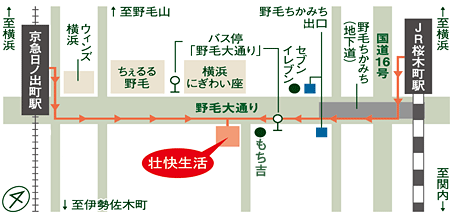 横浜店地図